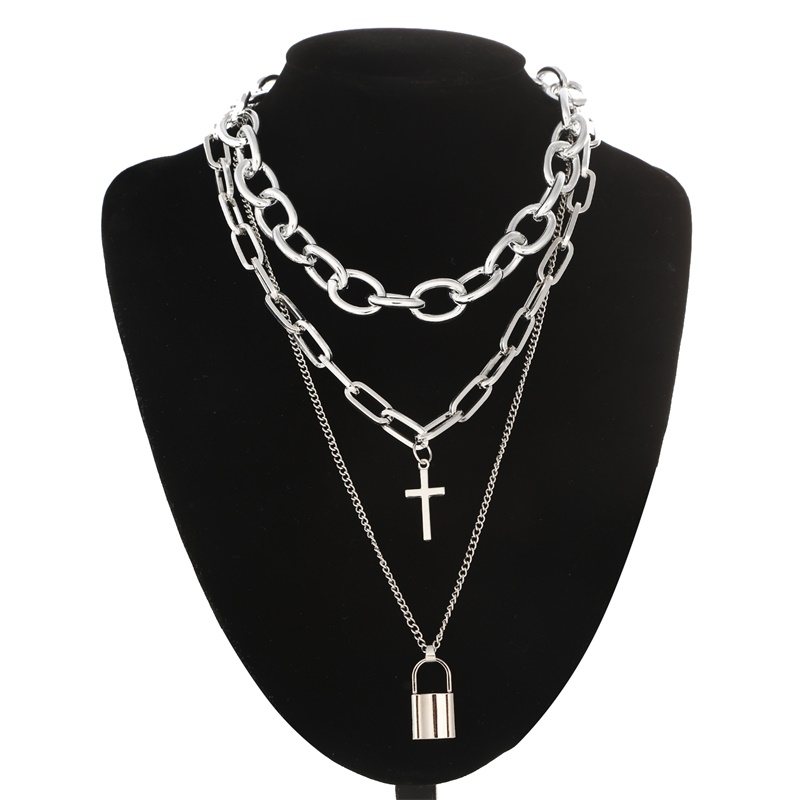 Layered Pendant Necklace Aesthetic - Lớp Grunge Thẩm Mỹ Trang Sức