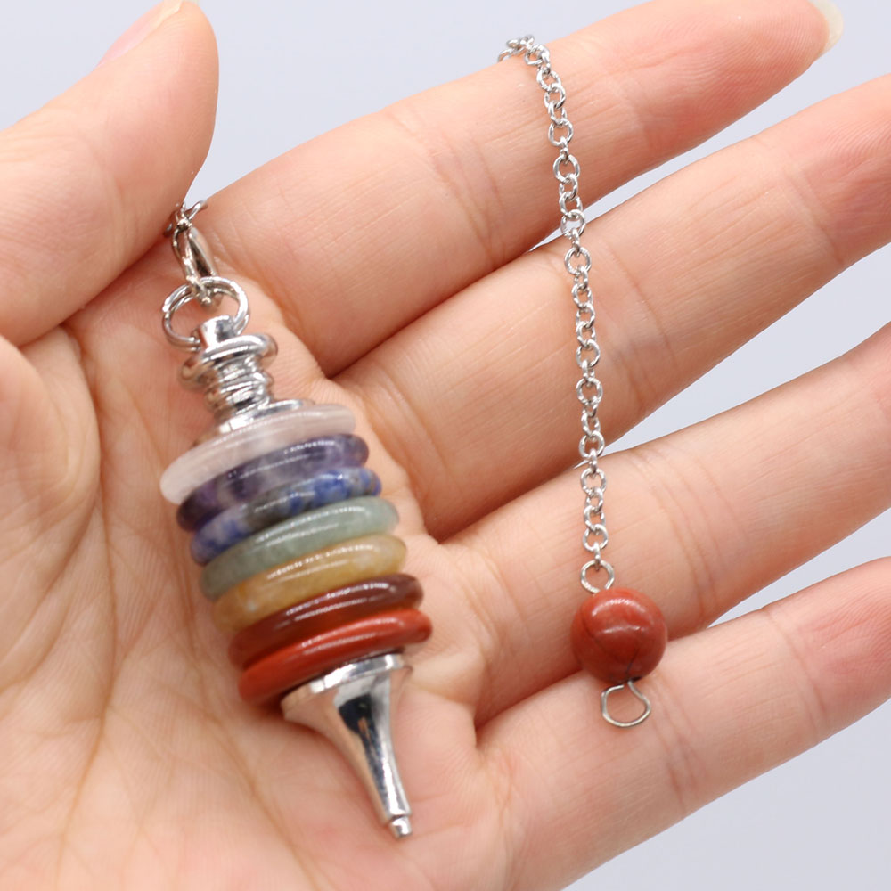 Crystal Pendant Necklace Natural Stone - Đá Tự Nhiên Luân Xa Con