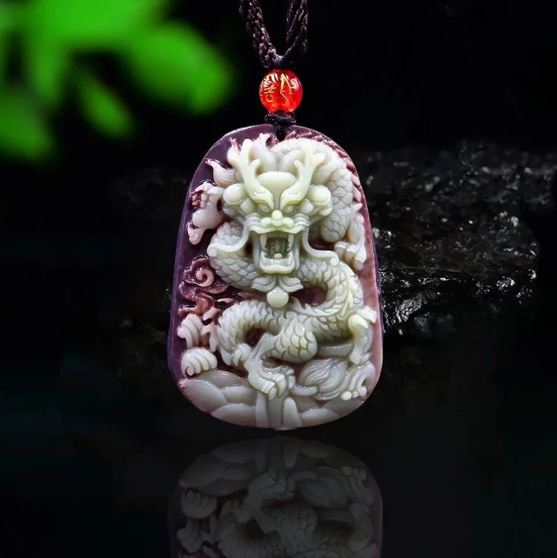 Necklaces - Tím Áo Dây Ngọc Rồng Mặt