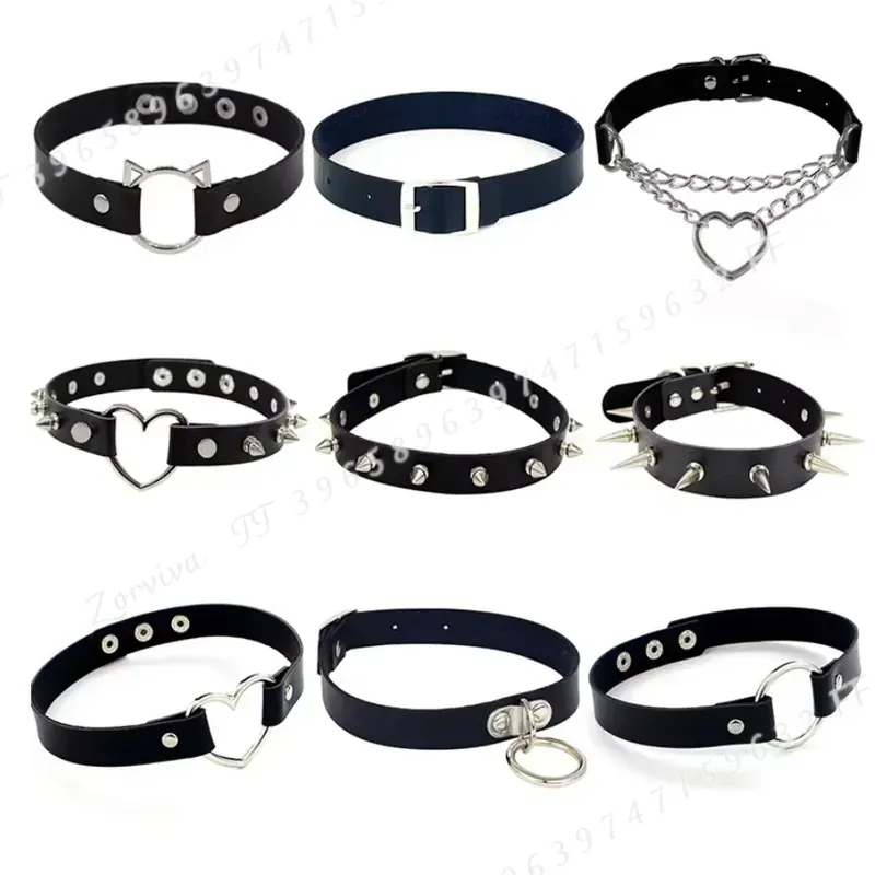 Harajuku Punk Rock Gothic Chok - đánh giá và giá Goth Punk Spike Choker