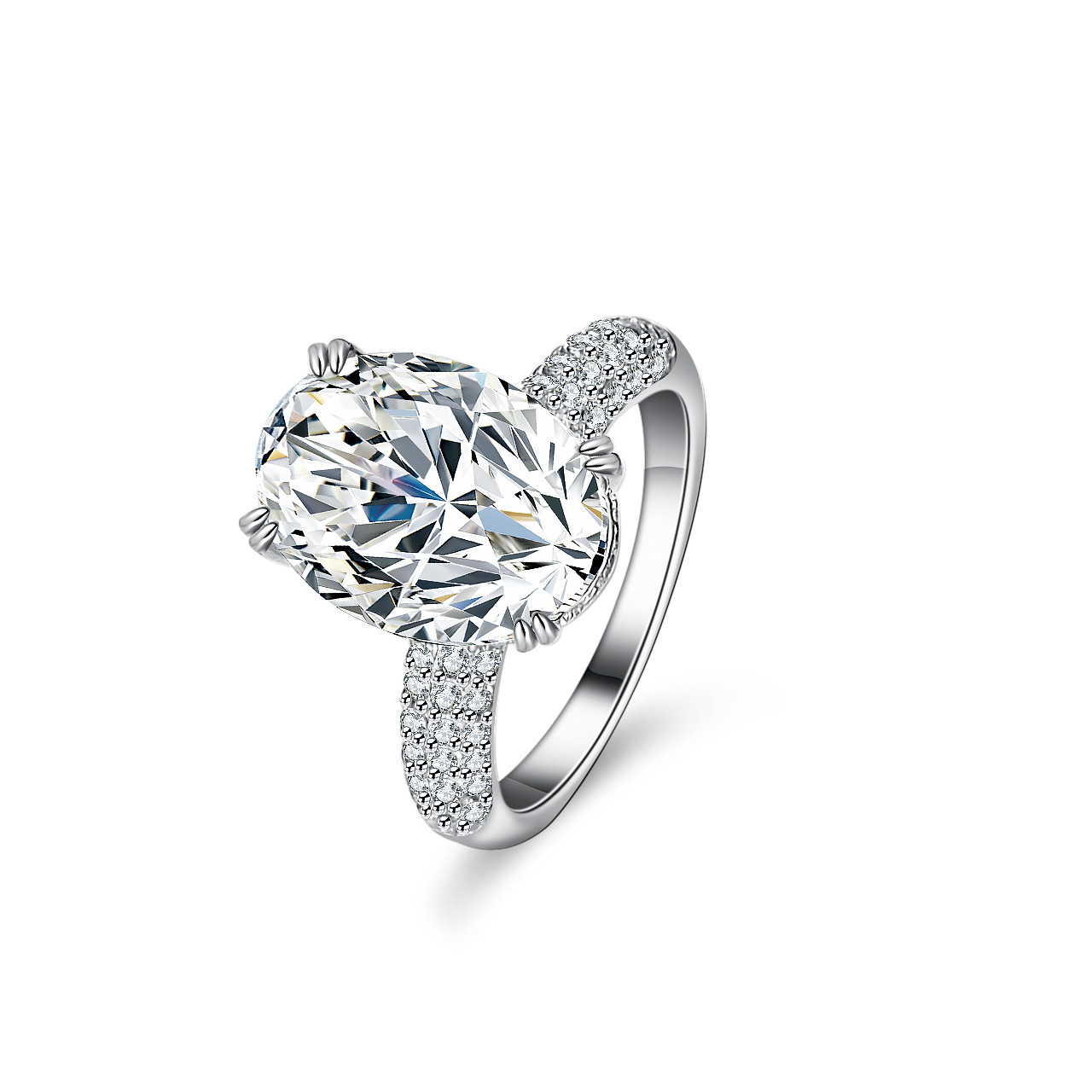 Alien 18K Gold Inlaid Moissani - đánh giá và giá Moissanite Engagement Ring 1 Carat
