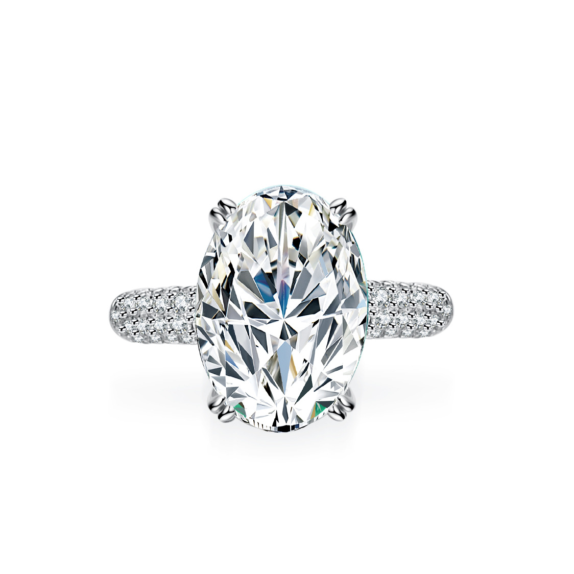 Alien 18K Gold Inlaid Moissani - đánh giá và giá Moissanite Engagement Ring 1 Carat