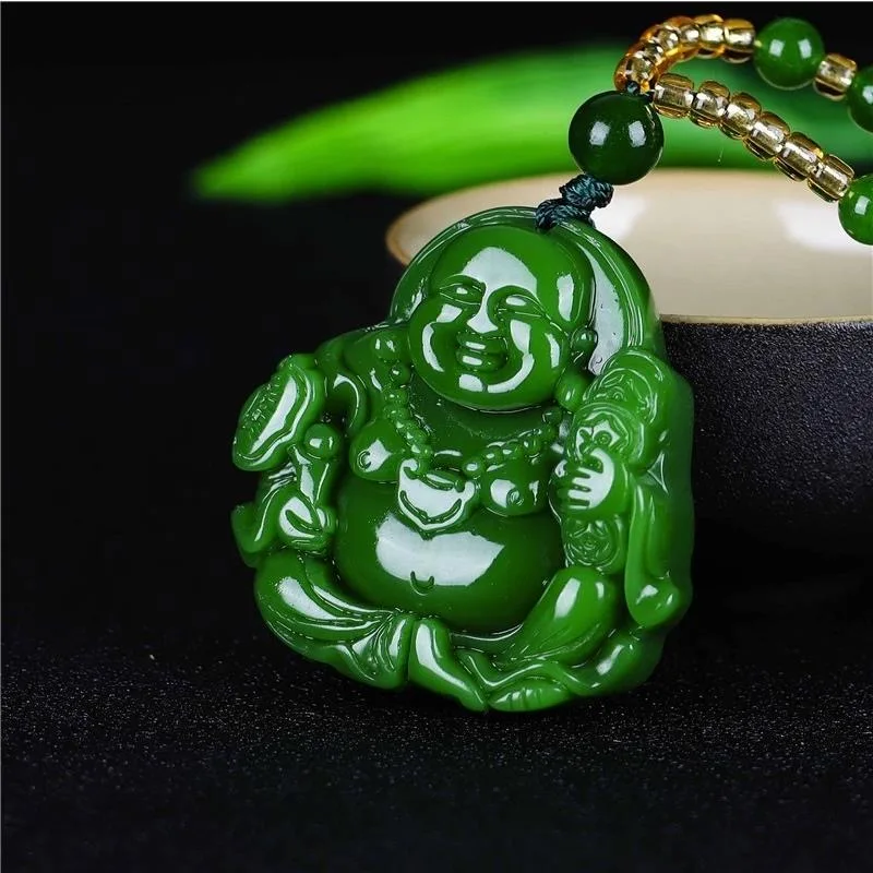 Trung Quốc Xanh Ngọc Phật Di L - đánh giá và giá Necklaces