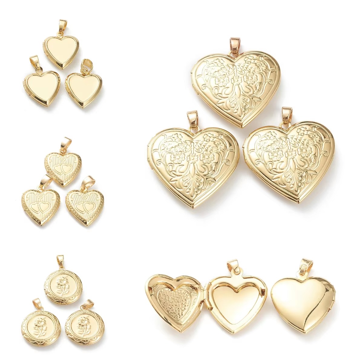 10pcs Heart Photo Locket Penda - đánh giá và giá Heart Locket Necklace Photo