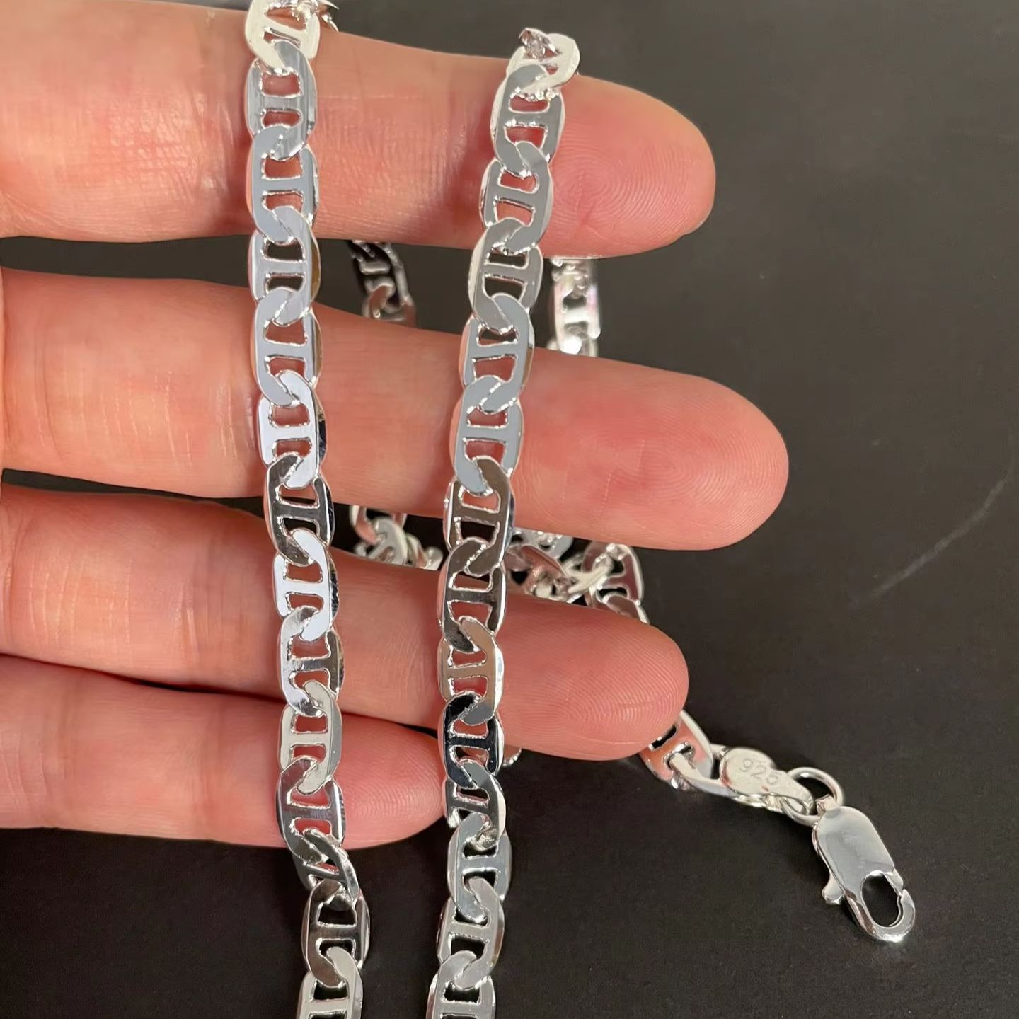 925 Sterling Silver Necklace 4 - đánh giá và giá Cuban Link Chain 12Mm