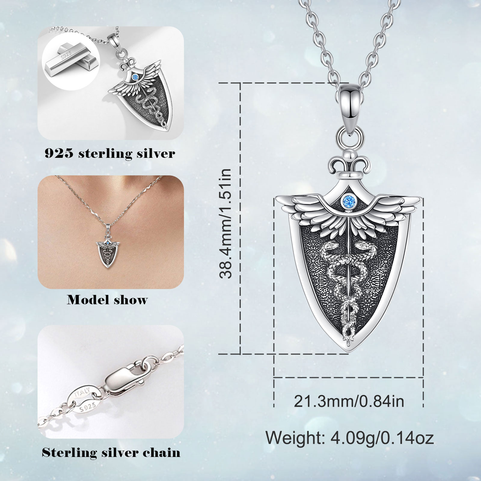 Eudora Original 925 Sterling S - đánh giá và giá 925 Sterling Silver Chain Necklace Men