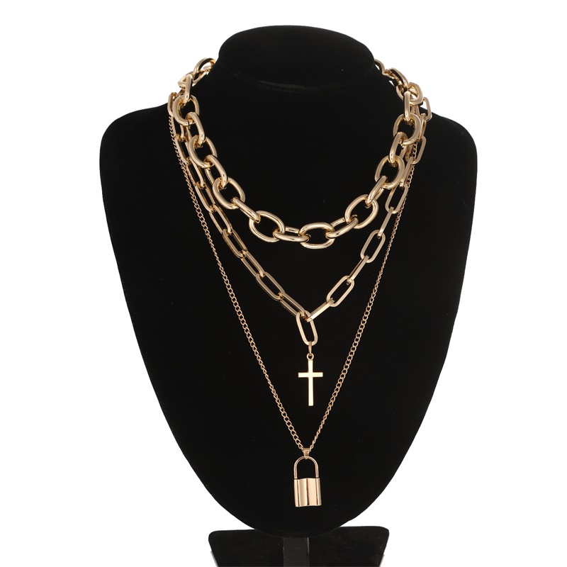 Lớp Grunge Thẩm Mỹ Trang Sức V - đánh giá và giá Layered Pendant Necklace Aesthetic