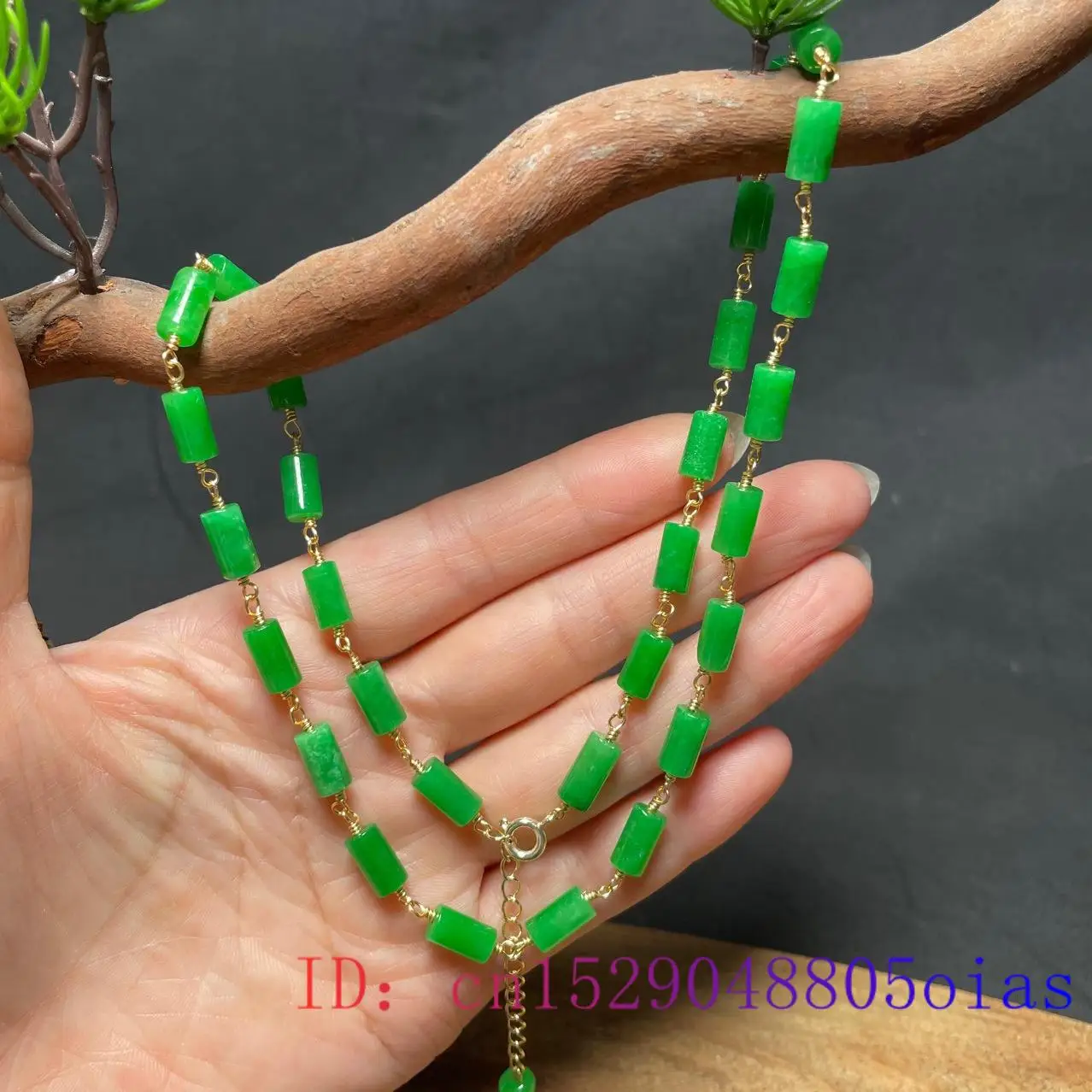 Xanh Ngọc Đính Hạt Vòng Cổ Vin - đánh giá và giá Necklaces