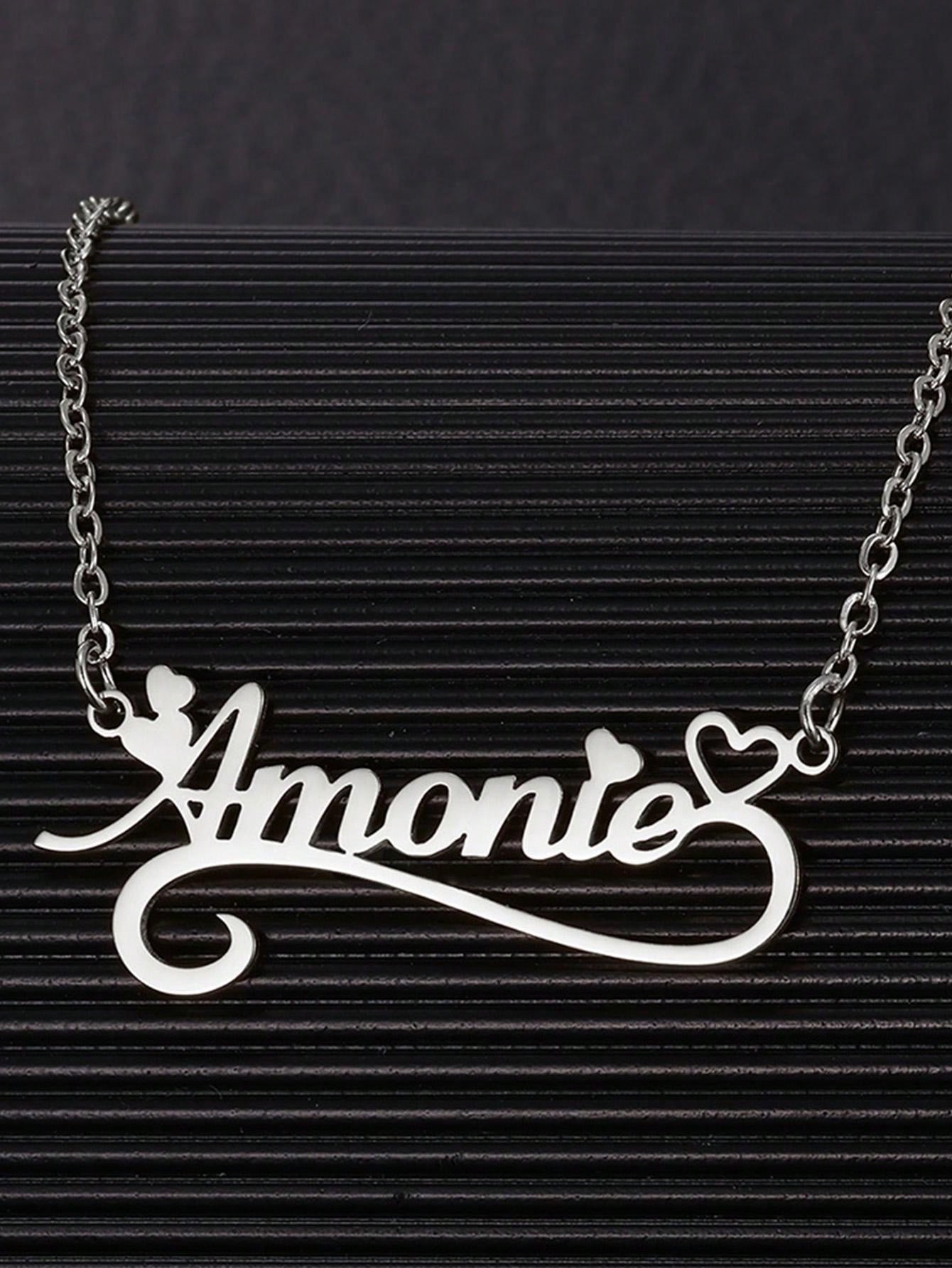 Custom Name Hollow Heart Neckl - đánh giá và giá Custom Name Necklace Stainless Steel