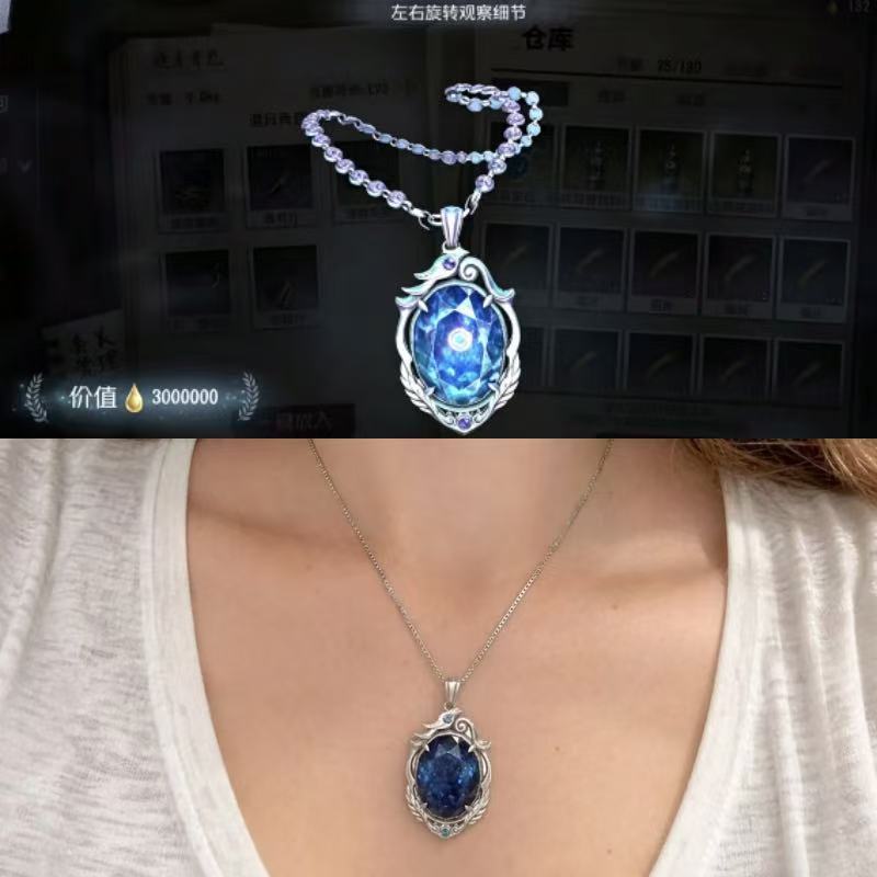 Identity V Cursed Sapphire Nec - đánh giá và giá Anime Pendant Necklace