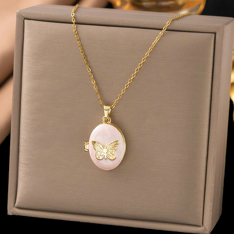 ANENJERY 316L Stainless Steel  - đánh giá và giá Heart Locket Necklace Photo