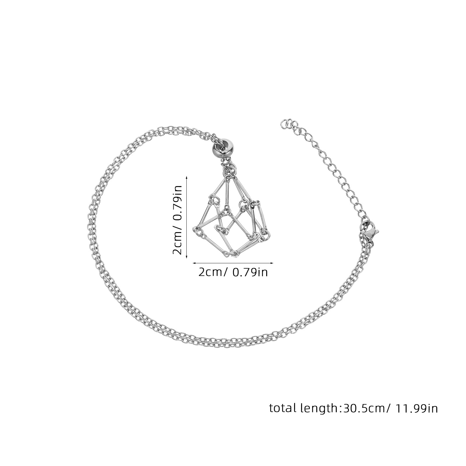 Crystal Holder Necklace Stainl - đánh giá và giá Crystal Pendant Necklace Natural Stone