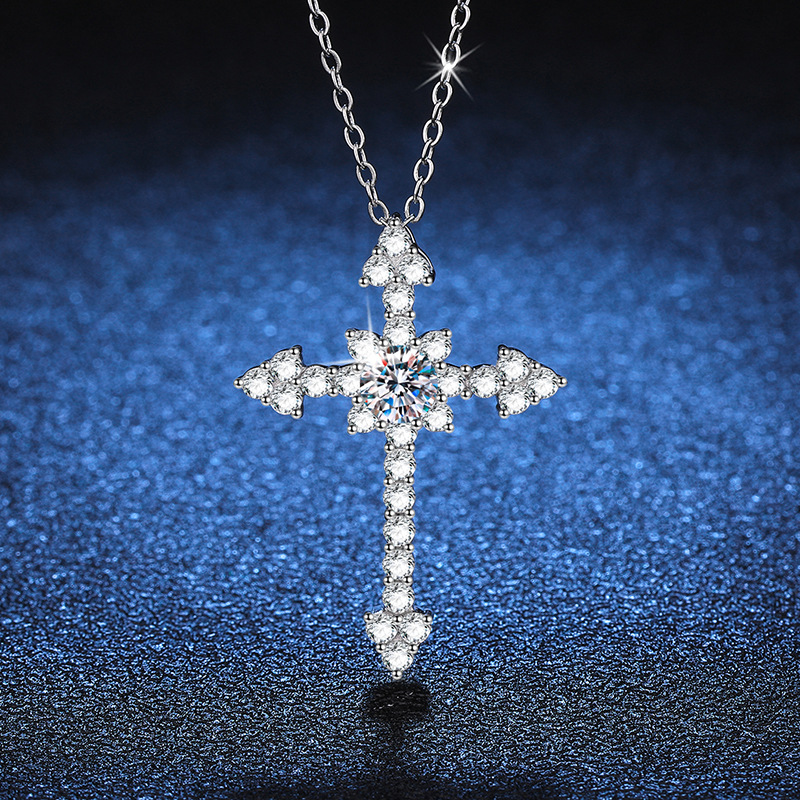LioraGem Platinum PT950 Full-D - đánh giá và giá Cross Pendant Necklace Gold