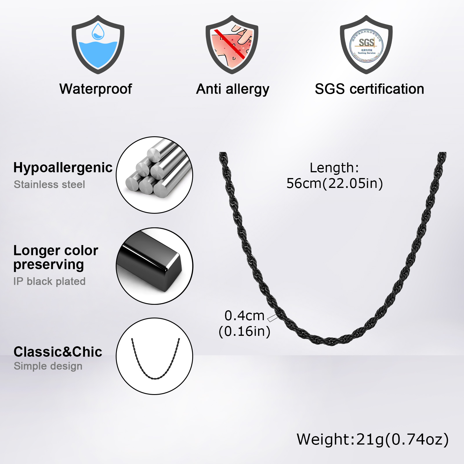 Áo Dây Dài Bằng Thép Không Gỉ  - đánh giá và giá Cuban Link Chain 12Mm