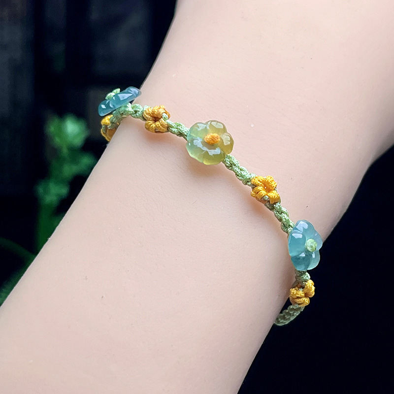 Myanmar Jadeite Flower Bracele - đánh giá và giá Bracelets