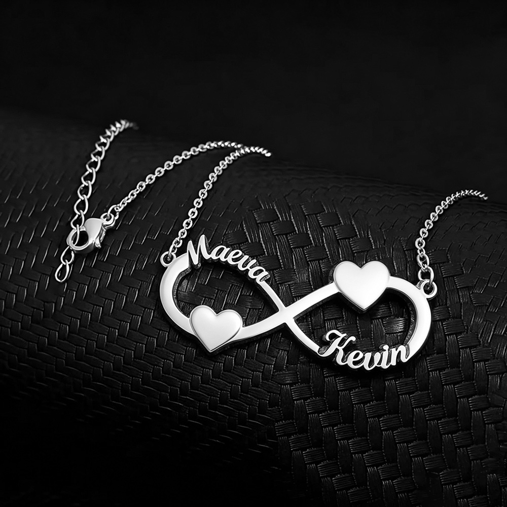 Custom Name Necklace Infinity  - đánh giá và giá Custom Name Necklace Stainless Steel