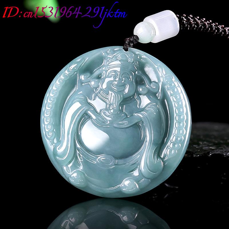 Burmese Jadeite God of Wealth  - đánh giá và giá Necklaces