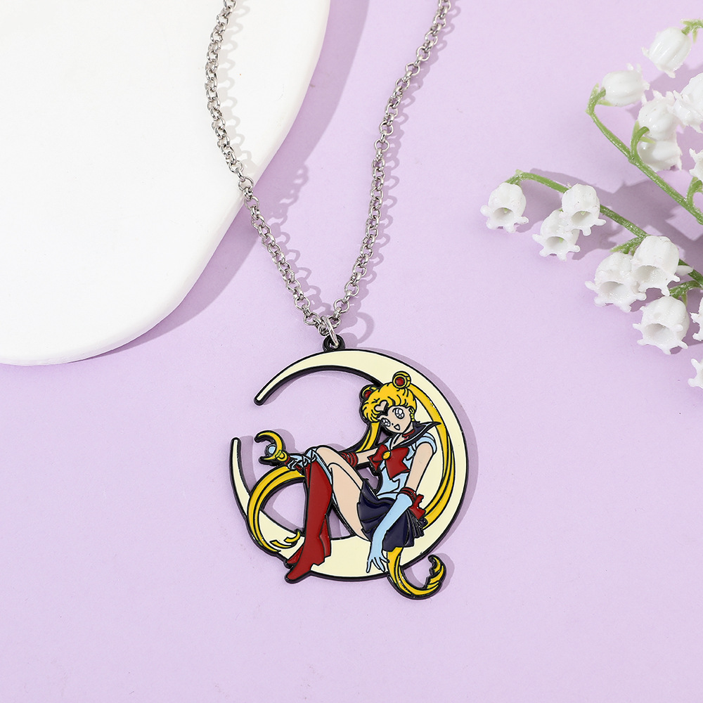 Sweet Anime Metal Enamel Neckl - đánh giá và giá Anime Pendant Necklace