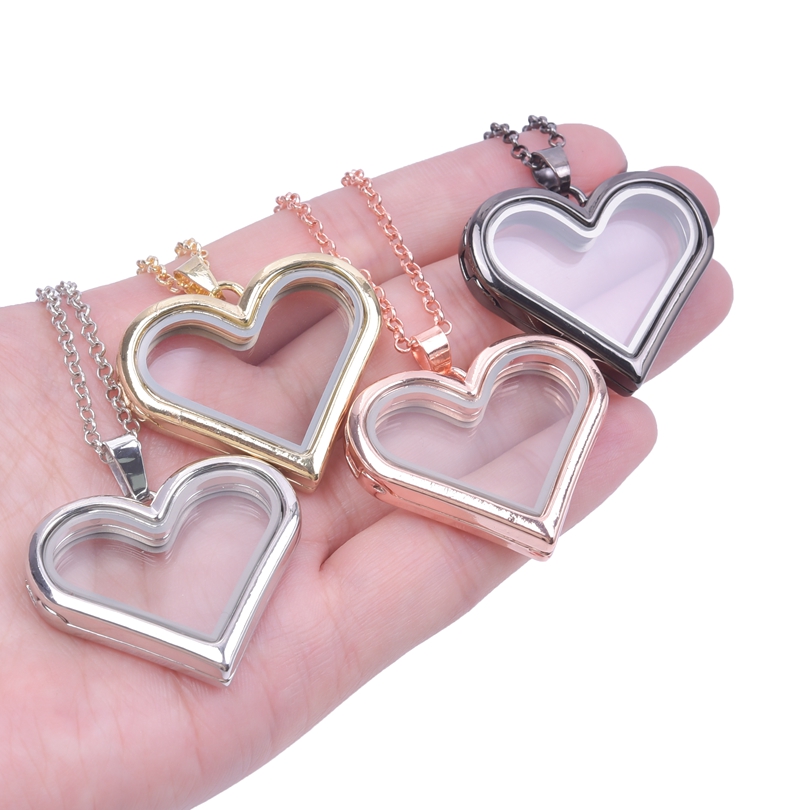1Pc Y2K Girl Sweet Love Heart  - đánh giá và giá Heart Locket Necklace Photo