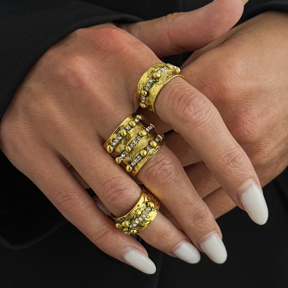 Ingemark 3Pcs Vintage Inlay Rh - đánh giá và giá Vintage Punk Knuckle Rings Set