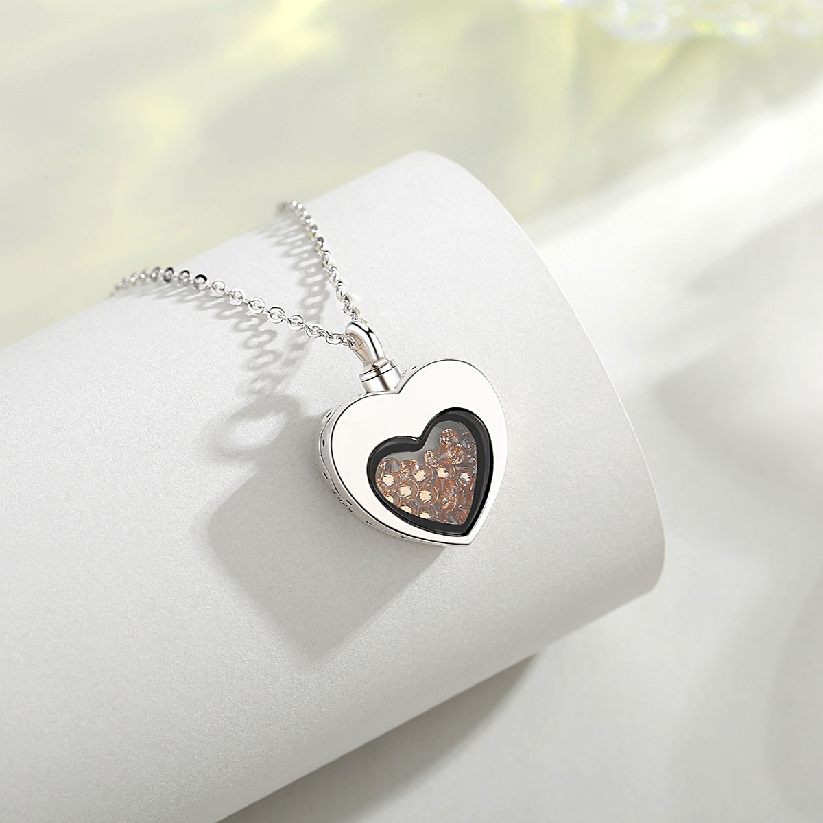 Eudora Nữ Bạc Trái Tim Mề Đay  - đánh giá và giá Heart Locket Necklace Photo