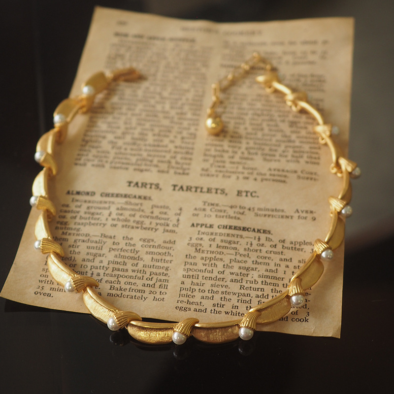 Europe and America French styl - đánh giá và giá Pearl Choker Necklace Vintage