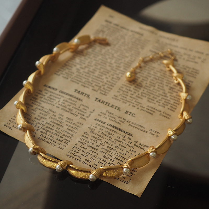 Europe and America French styl - đánh giá và giá Pearl Choker Necklace Vintage