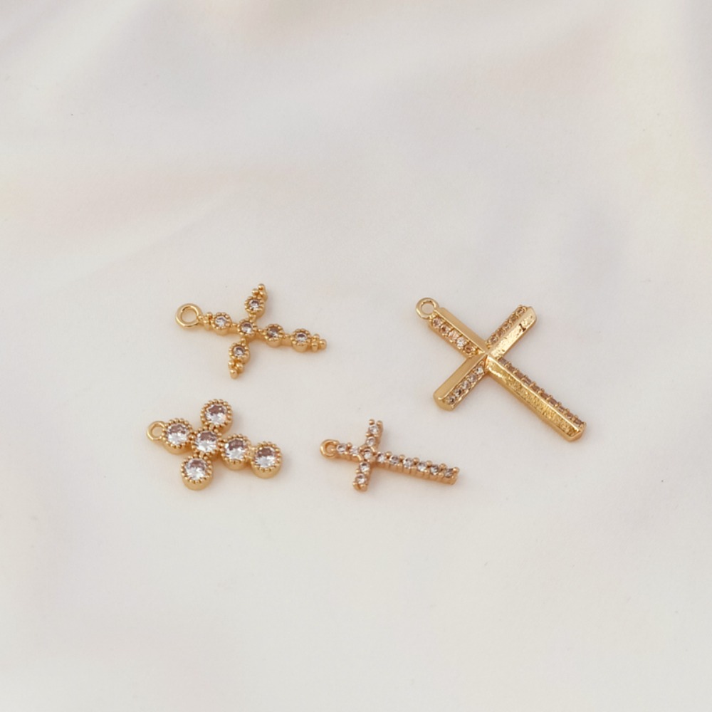 14K Gold-plated Zircon Cross P - đánh giá và giá Cross Pendant Necklace Gold