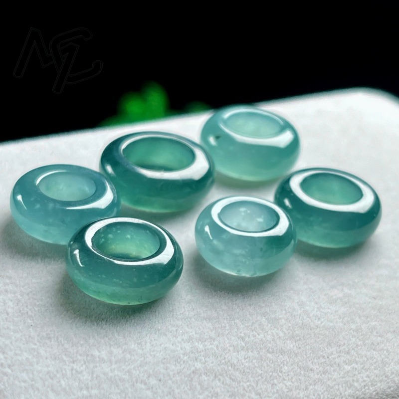 Natural Emerald Blue Water Luc - đánh giá và giá Rings