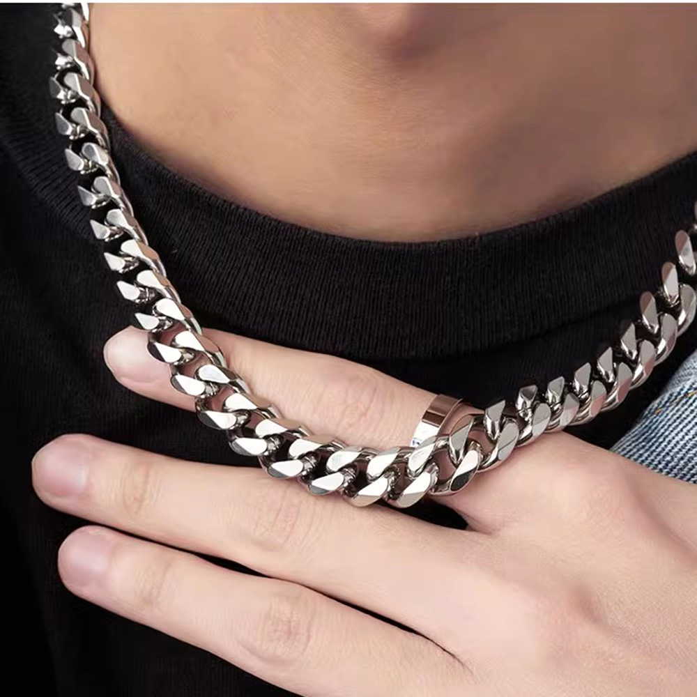 3/5/7mm Stainless Steel Cuban  - đánh giá và giá Cuban Link Chain 12Mm