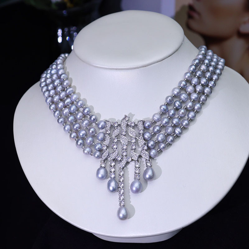 Freshwater Pearl Necklace, Vin - đánh giá và giá Pearl Choker Necklace Vintage