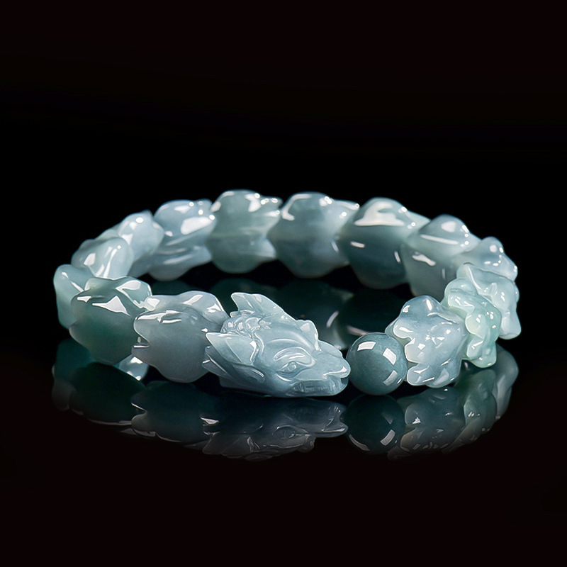 Blue Burmese Jadeite Dragon Br - đánh giá và giá Bracelets