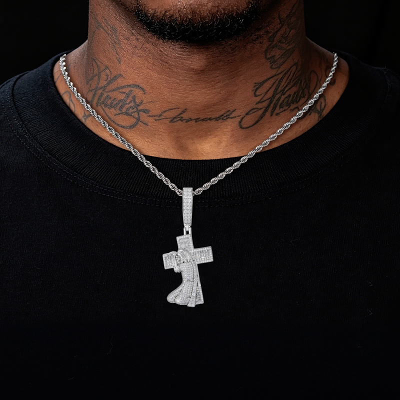 TUHE New Jesus Cross 925 Silve - đánh giá và giá 925 Sterling Silver Chain Necklace Men