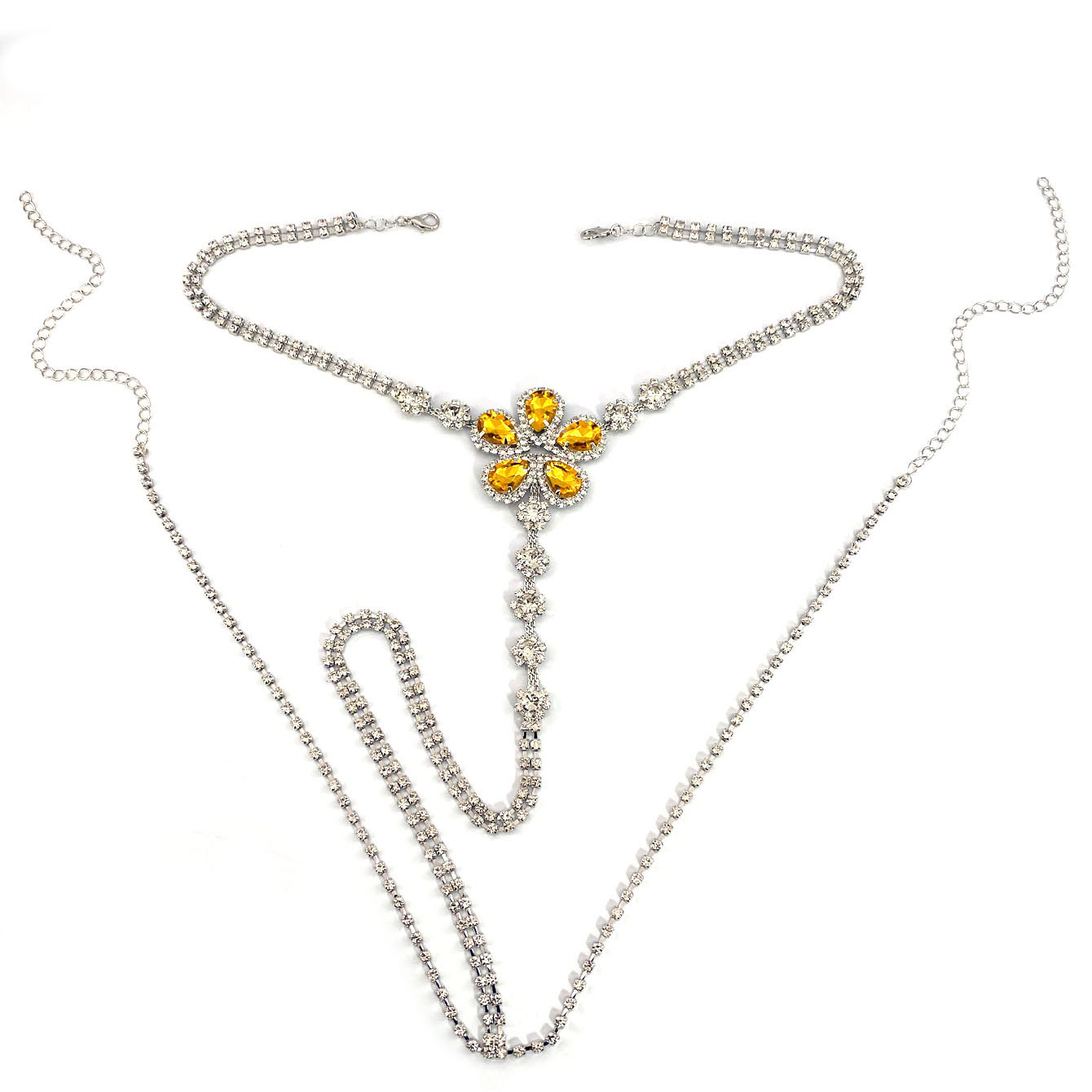 1pc Flower Shaped Sexy Rhinest - đánh giá và giá Body Jewelry