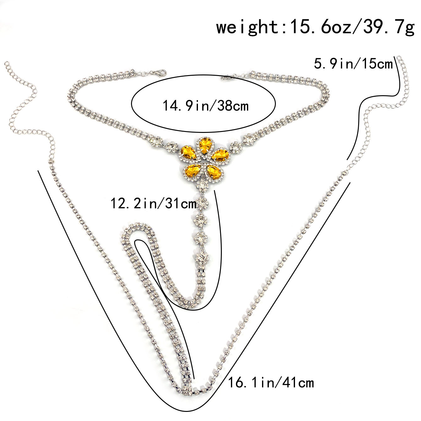 1pc Flower Shaped Sexy Rhinest - đánh giá và giá Body Jewelry