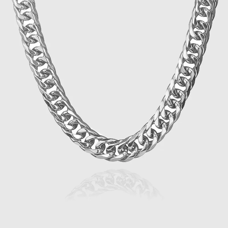 925 Sterling Silver 45-60cm 10 - đánh giá và giá Cuban Link Chain 12Mm