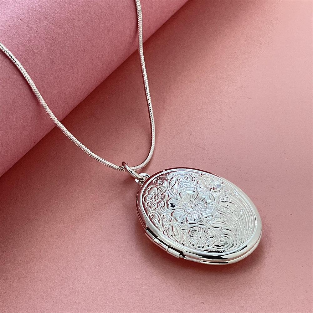 925 Silver Snake Necklace Oval - đánh giá và giá 925 Sterling Silver Chain Necklace Men