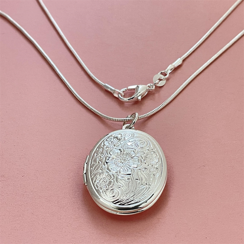 925 Silver Snake Necklace Oval - đánh giá và giá 925 Sterling Silver Chain Necklace Men