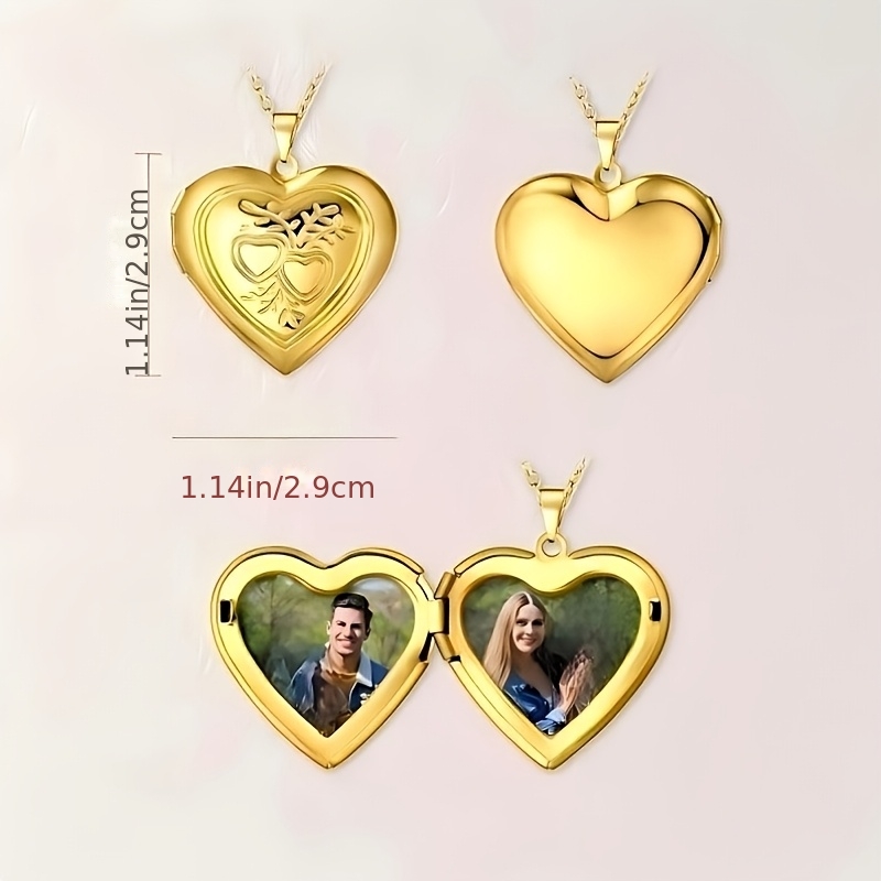Custom 1/2 Photo Necklace Hear - đánh giá và giá Heart Locket Necklace Photo