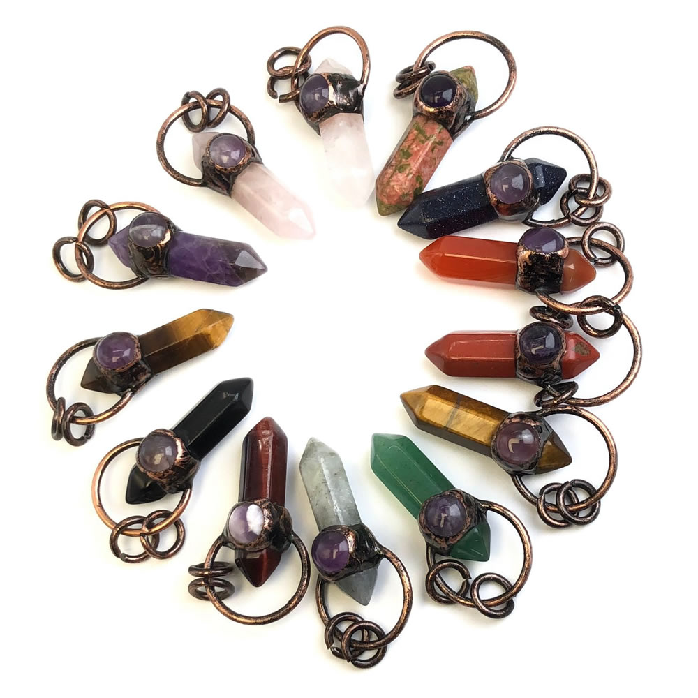 Natural Stone Crystal Quartz P - đánh giá và giá Crystal Pendant Necklace Natural Stone