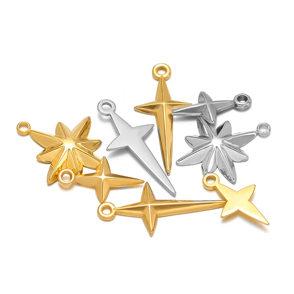 5pcs High Quality Stainless St - đánh giá và giá Cross Pendant Necklace Gold