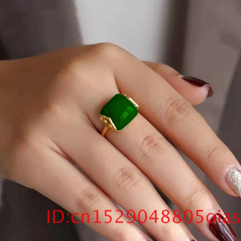 Tự Nhiên Ngọc Bích Hetian Nhẫn - đánh giá và giá Rings